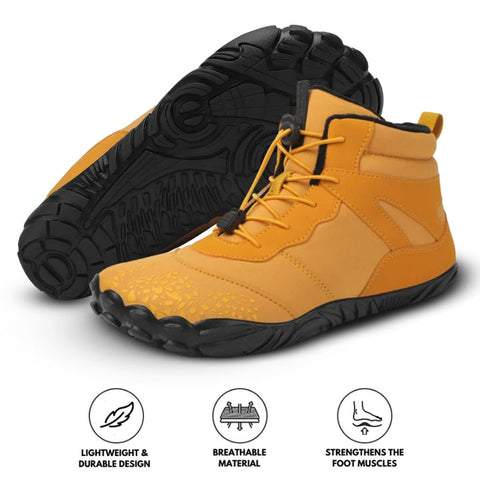 Barfußschuhe für Herren, wasserdicht, für den Winter, Trailrunning-Schuhe, warm gefüttert, Schneeschuhe, Unisex, Outdoor, rutschfeste Winterstiefel