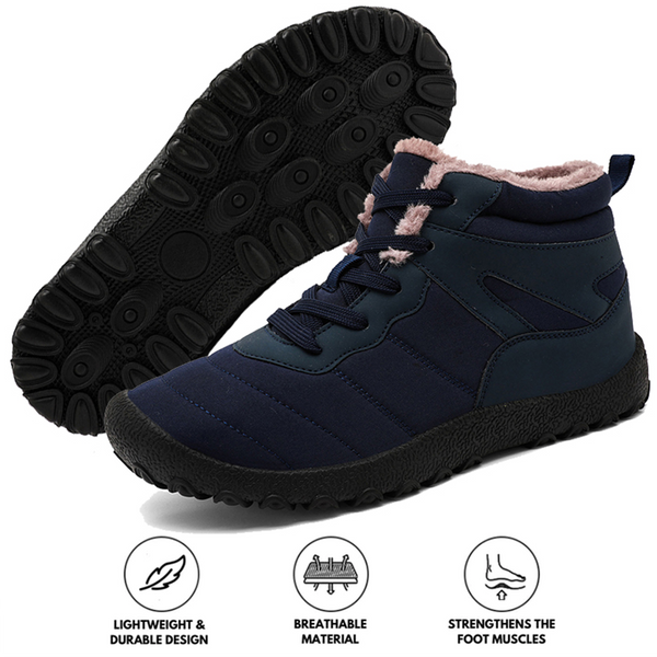 Stivali da neve maschile cinghie a prova di freddo scarpe da trekking per escursionismo calzature non slip e impermeabile inverno scarpa a piedi nudi