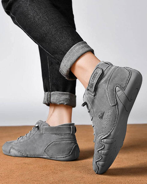 Femmes Velcro Suede High Boots Beck Shoes