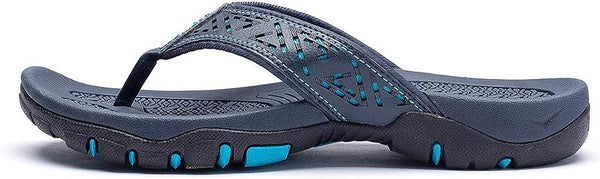 kaegreel leather sandals slippers 31405 blue