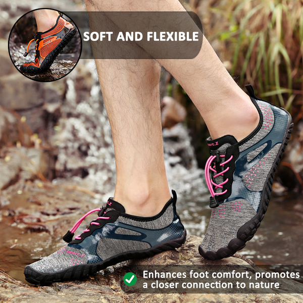 kaegreel barefoot shoes 31436 gray pink