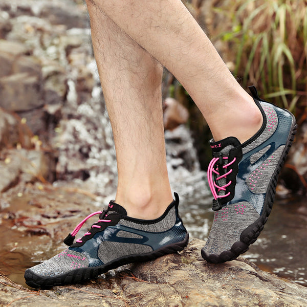 kaegreel barefoot shoes 31436 gray pink