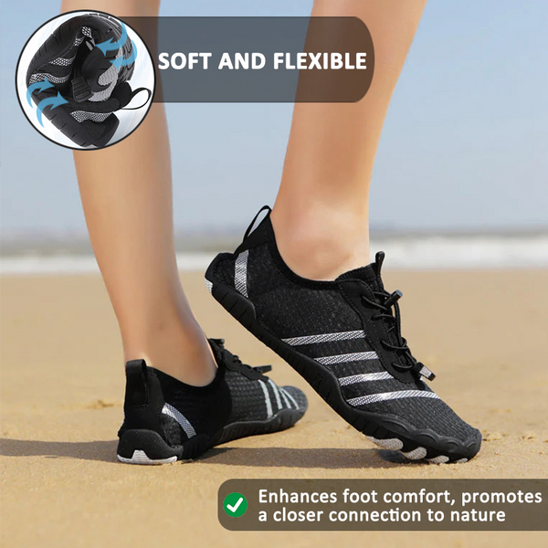 kaegreel barefoot shoes 31441 black and white