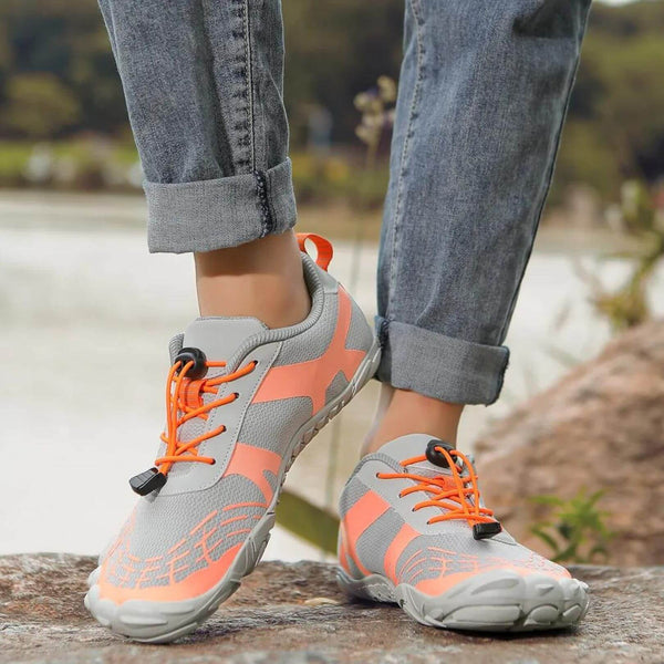 kaegreel barefoot shoes 31482 gray orange