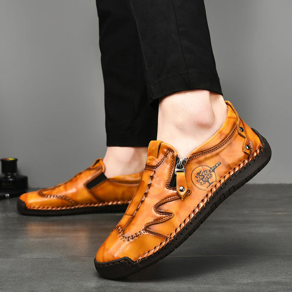 kaegreel handmade leather shoes 31345 yellow brown