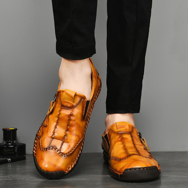 kaegreel handmade leather shoes 31345 yellow brown