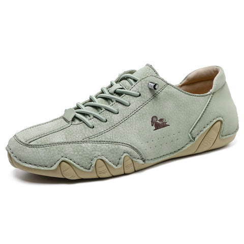 kaegreel handmade leather shoes 31473 light green