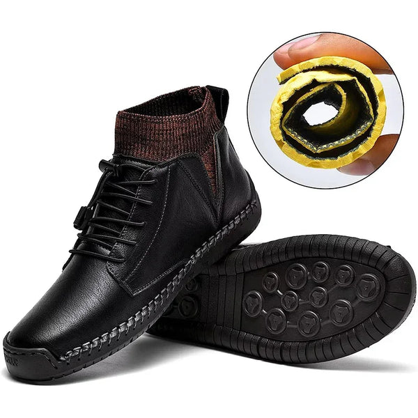 kaegreel handmade leather shoes boots 31440 black