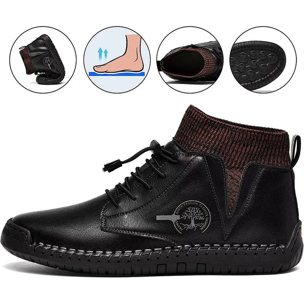 kaegreel handmade leather shoes boots 31440 black