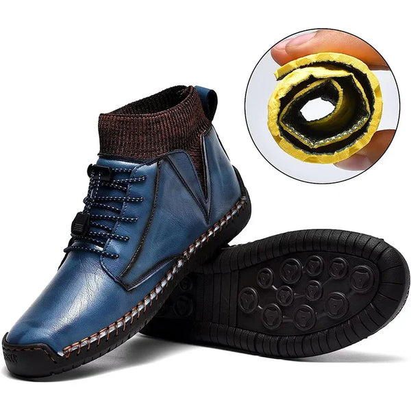 kaegreel handmade leather shoes boots 31440 blue