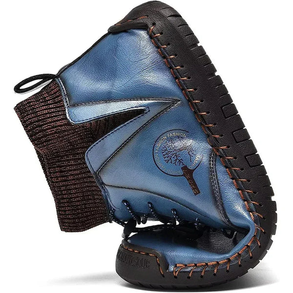 kaegreel handmade leather shoes boots 31440 blue