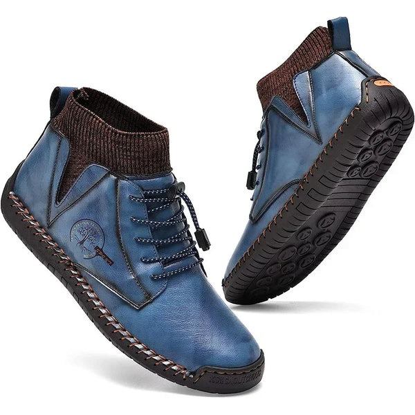 kaegreel handmade leather shoes boots 31440 blue