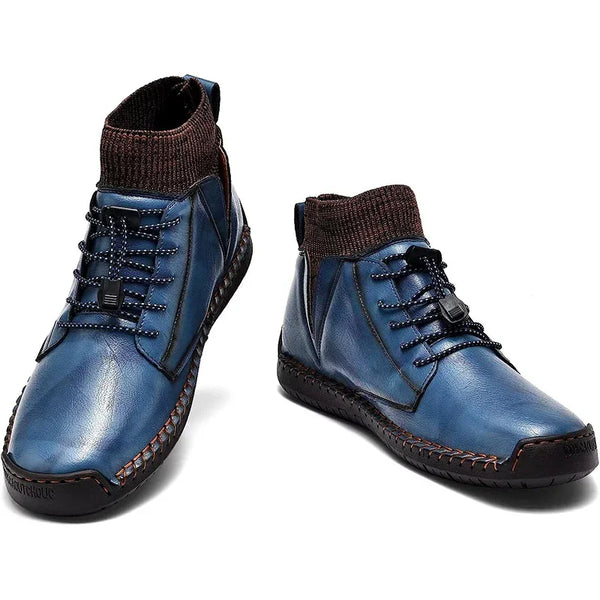 kaegreel handmade leather shoes boots 31440 blue