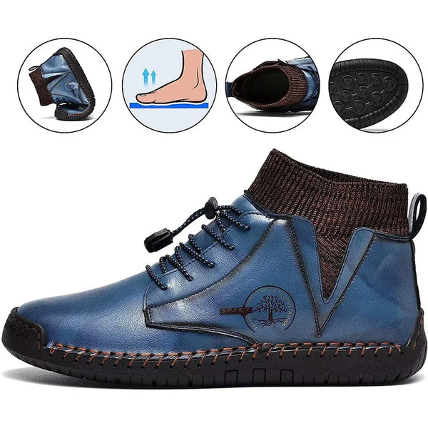 kaegreel handmade leather shoes boots 31440 blue