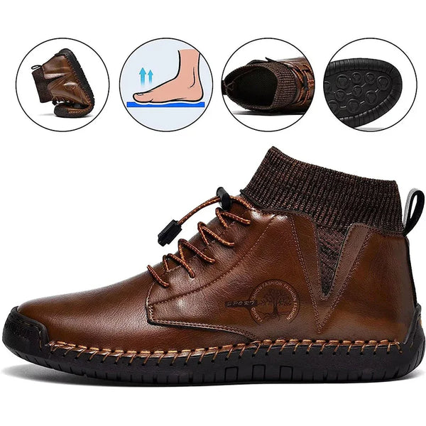 kaegreel handmade leather shoes boots 31440 dark brown