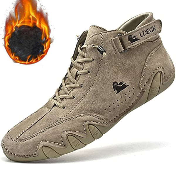 kaegreel handmade leather shoes boots 31472 khaki plush lining