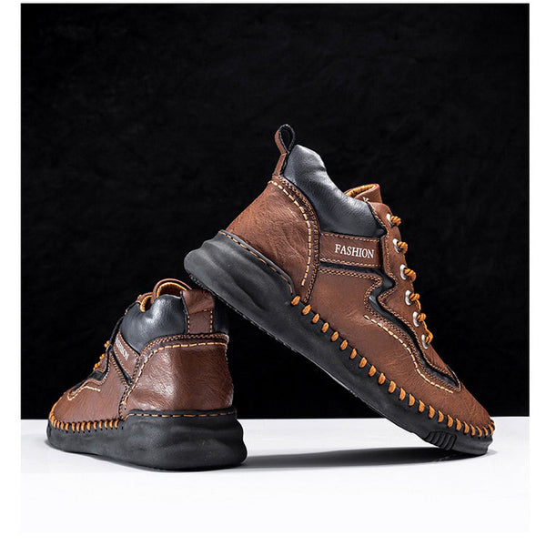 kaegreel handmade leather shoes boots 31483 dark brown