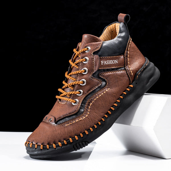 kaegreel handmade leather shoes boots 31483 dark brown