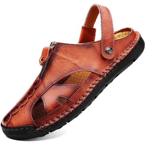 kaegreel handmade leather shoes sandals slippers 31304 brown