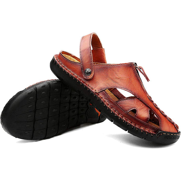 kaegreel handmade leather shoes sandals slippers 31304 brown