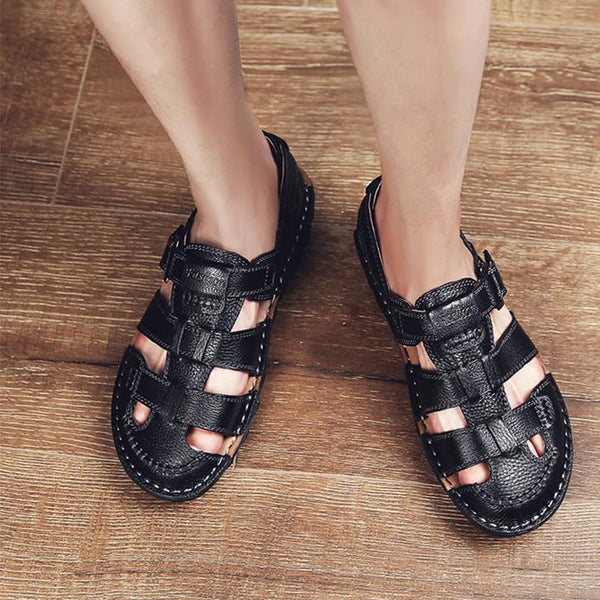 kaegreel handmade leather shoes sandals slippers 31341 black 