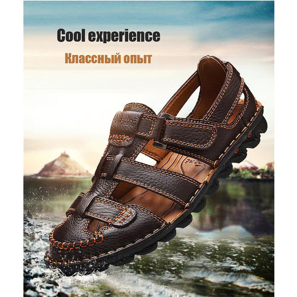 kaegreel handmade leather shoes sandals slippers 31341 brown