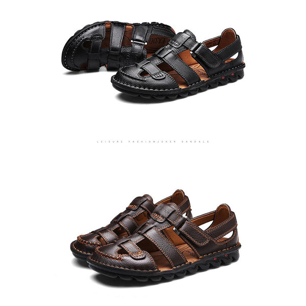 kaegreel handmade leather shoes sandals slippers 31341 brown