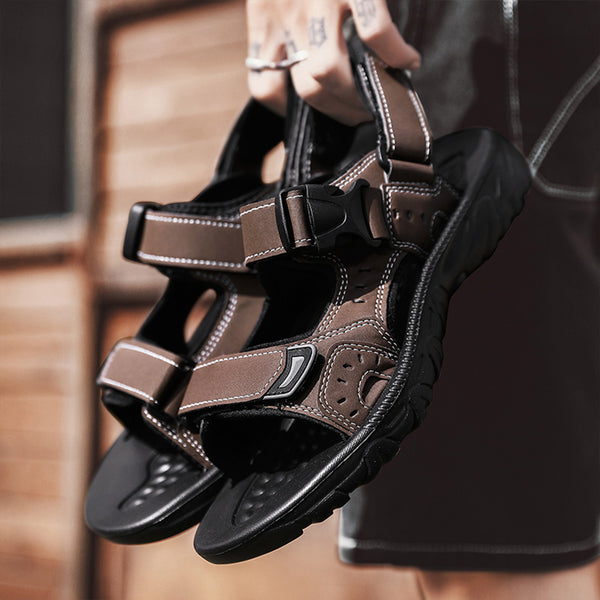 kaegreel handmade leather shoes sandals slippers 31564 brown