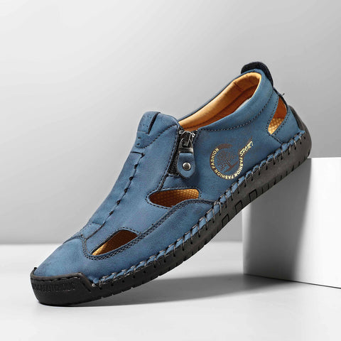 kaegreel handmade leather shoes sandals slippers 31568 blue