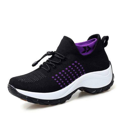 kaegreel knit shoes 31539 dark purple