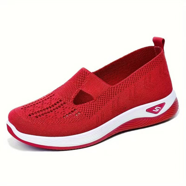 kaegreel knit shoes 31555 bright red