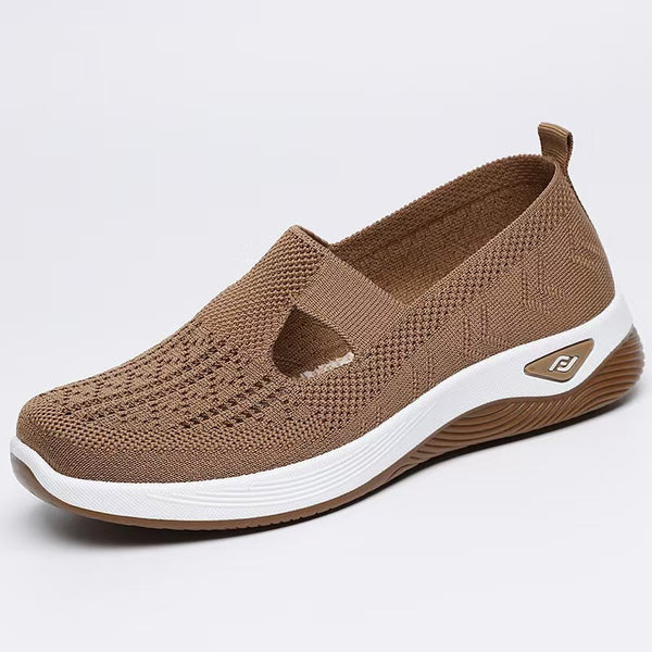 kaegreel knit shoes 31555 coffee