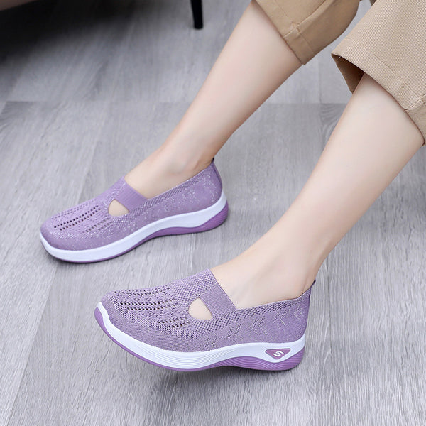 kaegreel knit shoes 31555 light purple