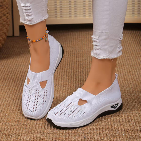 kaegreel knit shoes 31555 white