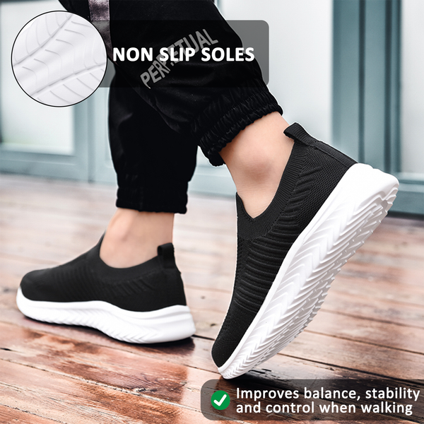kaegreel knit shoes 31556 black and white