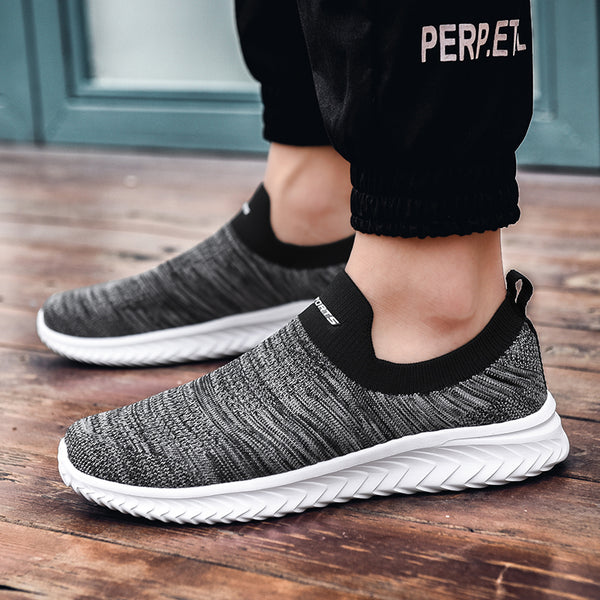 kaegreel knit shoes 31556 white and gray
