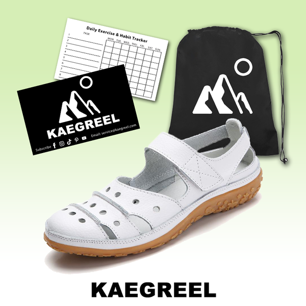 kaegreel leather sandals slippers 134073 white
