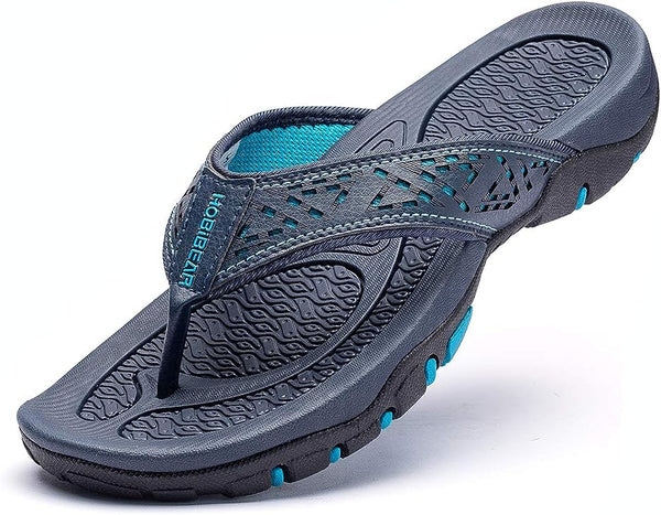 kaegreel leather sandals slippers 31405 blue