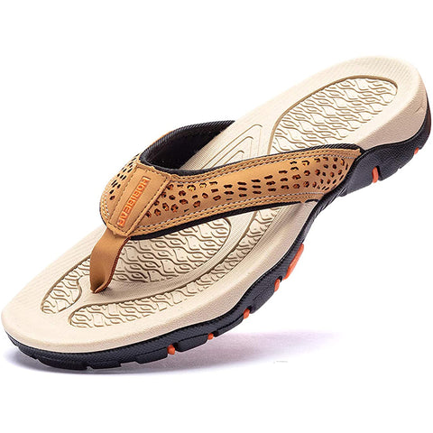 kaegreel leather sandals slippers 31405 khaki