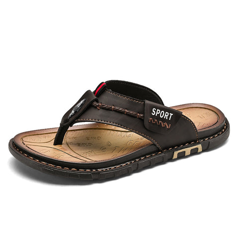 kaegreel leather sandals slippers 31567 brown