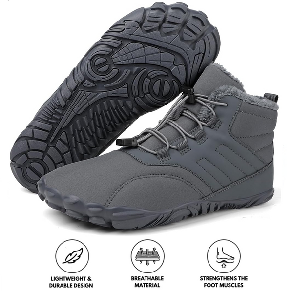 kaegreel winter barefoot shoes snow boots 31452 grey