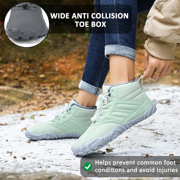 kaegreel winter barefoot shoes snow boots 31452 light green