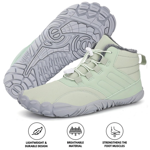 kaegreel winter barefoot shoes snow boots 31452 light green