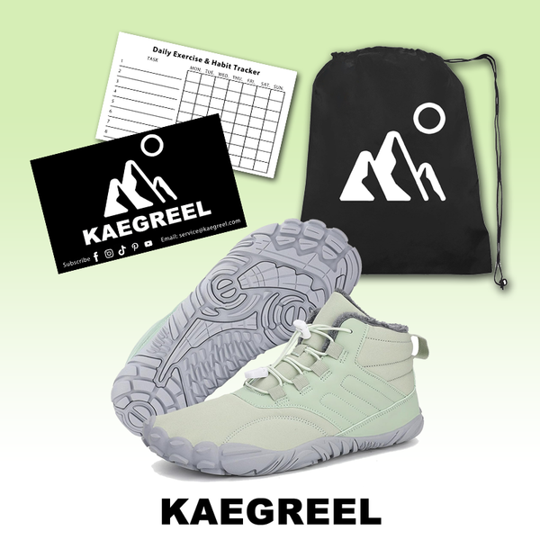 kaegreel winter barefoot shoes snow boots 31453 light green