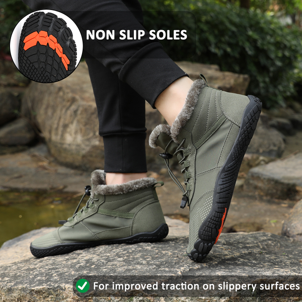 kaegreel winter barefoot shoes snow boots 31454 army green