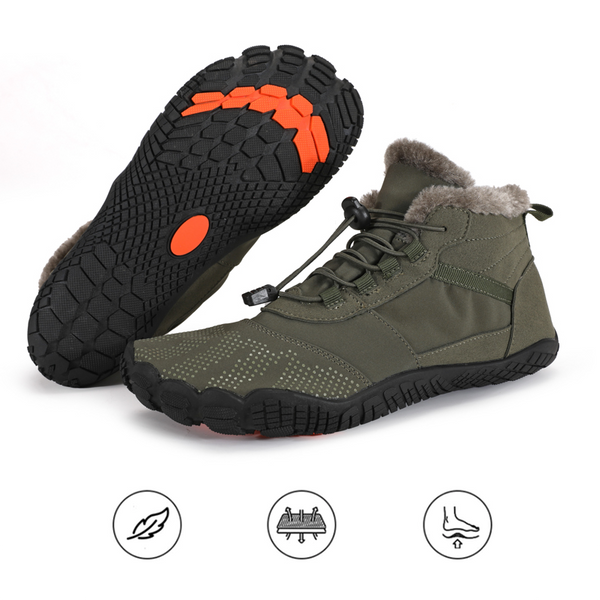 kaegreel winter barefoot shoes snow boots 31454 army green
