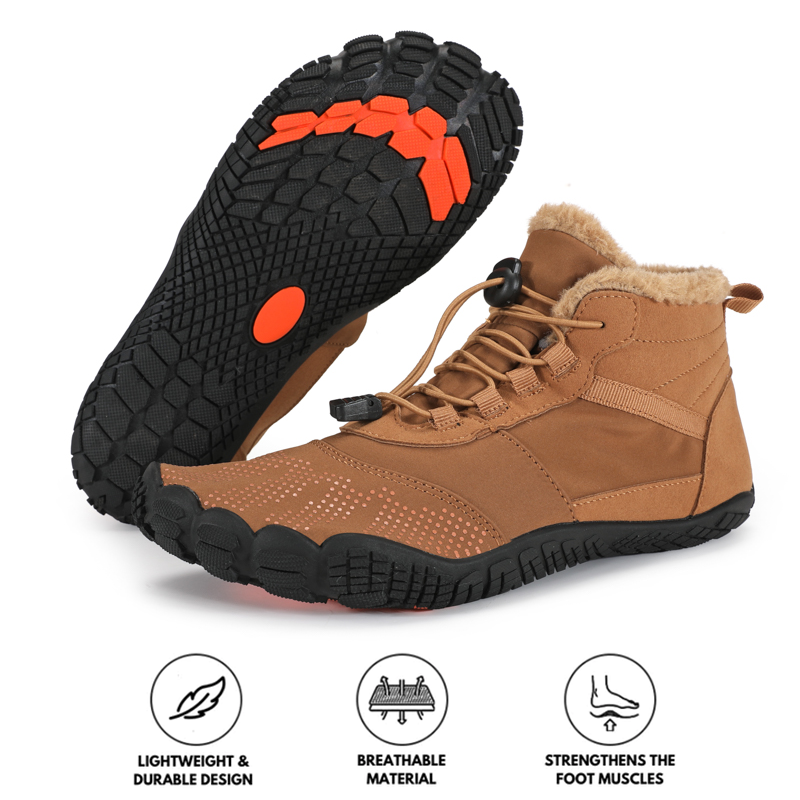 kaegreel winter barefoot shoes snow boots 31454 brown