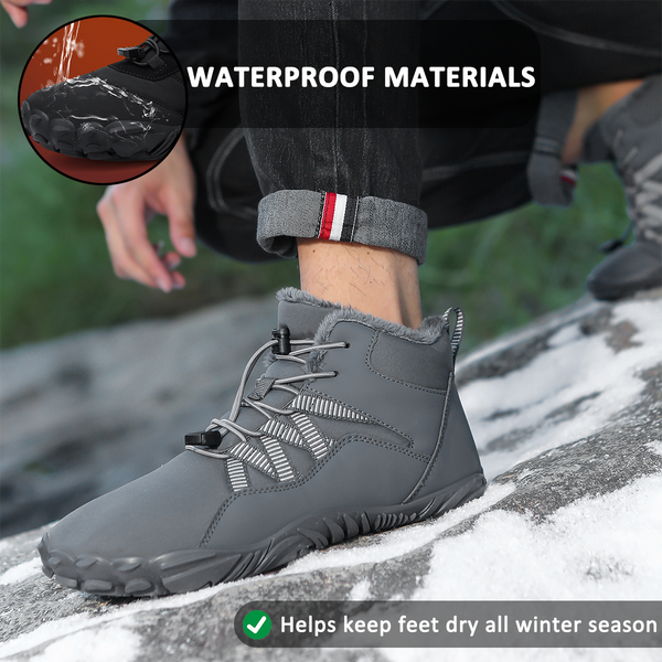 kaegreel winter barefoot shoes snow boots 31460 gray