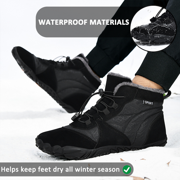 kaegreel winter barefoot shoes snow boots 31464 black 