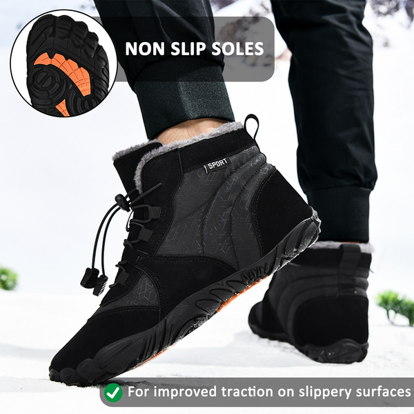 kaegreel winter barefoot shoes snow boots 31464 black 